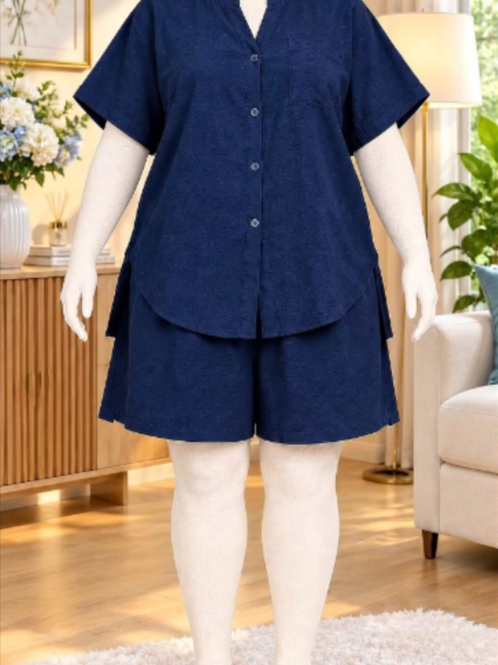 Đồ Bộ Linen Đùi Tay Cánh Dơi ! #boduinu#bodolinen #boduicanhdoi #bomacnha #bobigsize #bodoxinh