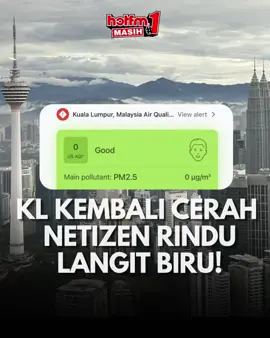 Tak rindu ke langit biru macam ni? 🥹💙 Selepas berbulan-bulan diselubungi jerebu, akhirnya Kuala Lumpur kembali cerah! Ramai teruja tengok langit pagi ini, sampai ada yang terkejut dengan pemandangan yang dah lama dirindui. Dekat tempat anda pula macam mana? Dah nampak langit biru juga? Kongsi lokasi dan gambar langit dekat ruangan komen! 📍📸 #HotFM #BekpesHot #YangHangatDanTerbaik #RadioNo1 #KJjadiDJ 