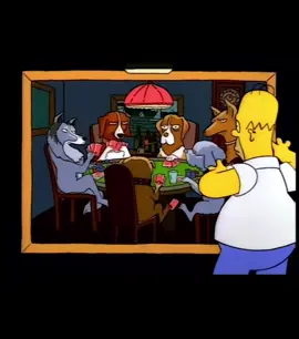 Ahh their dogs and they’re playing poker  😂😂 #thesimpsons #humor #homersimpson #comedyvideo #fyp 
