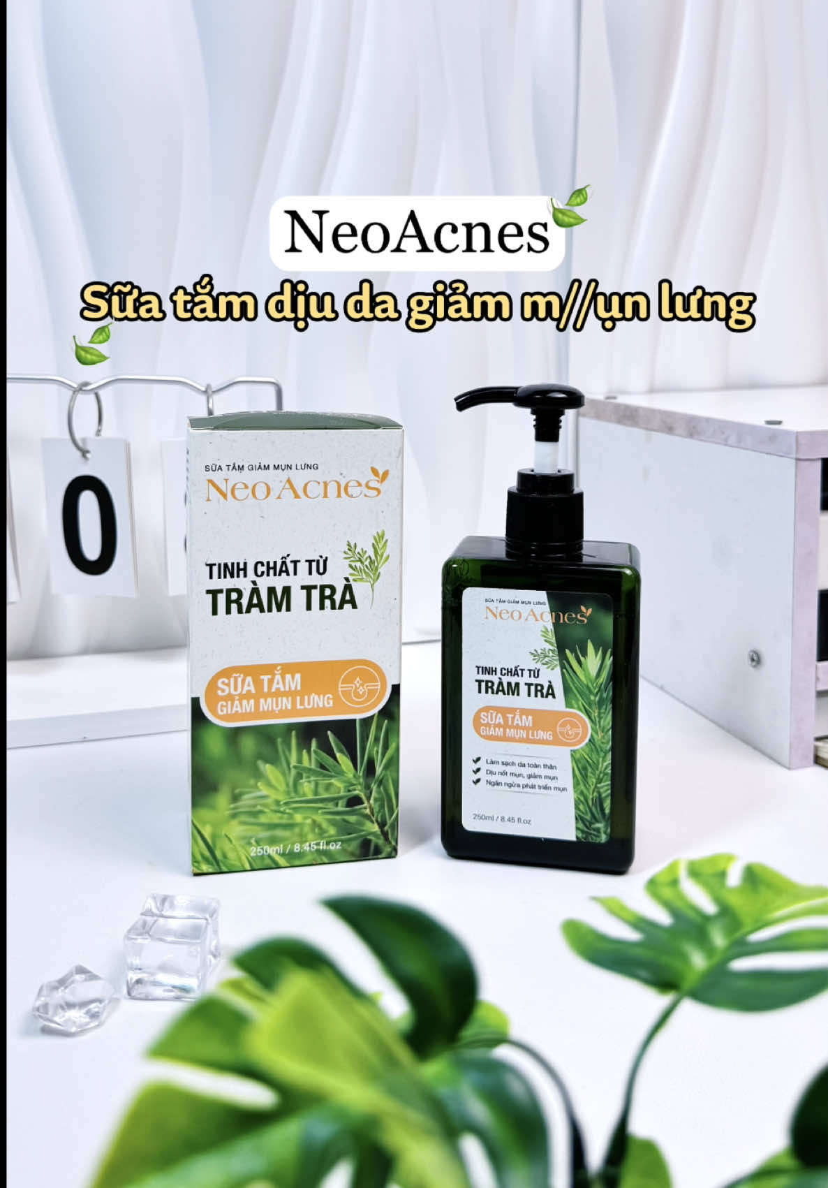 Bà nào hay bị m//ụ//n  ở vùng lưng hay V3 thì tham khảo em sữa tắm tràm trà Neoacnes này nha 💚 Tui thấy em này đáng để tham khảo cho chu trình chăm sóc da body luôn á vì da tui cũng từng bị vậy và dùng ẻm một tg tui thấy mụ///n đỡ hơn nên phải chia sẻ liền cho mí bà . Bà nào quan tâm thì ghé góc trái của tui xem thêm nha 🛒🌿#mebemon_review #suatamtramtra #neoacnes #suatamtramtraneoacnes #neoskin 