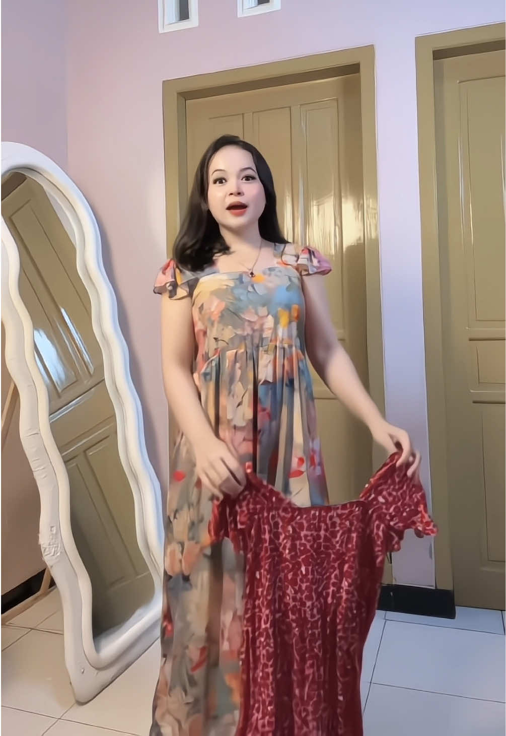 Long dress cantik 
