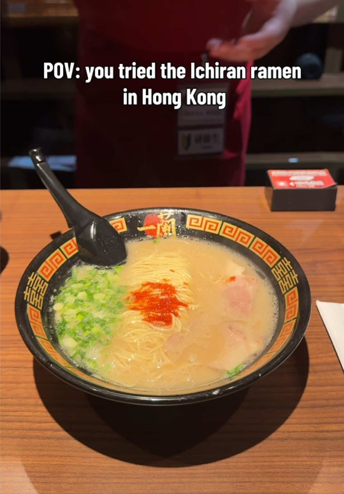 After a tiring day, you deserve a bowl of Ichiran ramen ❤️👌 #hongkong #ichiranramen 