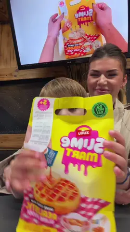 Création de gaufre slime mart avec Neyver 💙💛 #slimemart #slime #action #squishy 