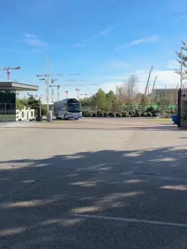 Realmadrid Bus Today🥺🤍💫  #madrid #madridista #halamadrid 