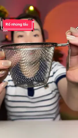 Rổ nhúng lẩu bằng inox cao cấp #huemenhacua #giadung #nhacuadoisong #ronhunglau #votnhunglau 