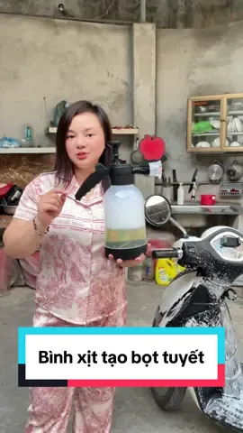 Bình tạo bọt tuyết rửa xe chuyên nghiệp như ngoài quán#thu92mummim #binhruaxebottuyet #binhruaxe #binhxitruaxe 