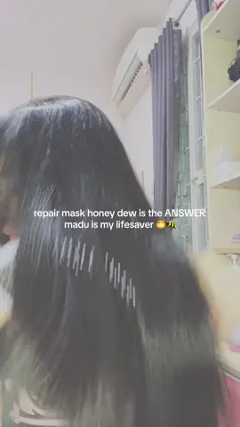🔑 rambut shiny wajib pakai repair mask 💛