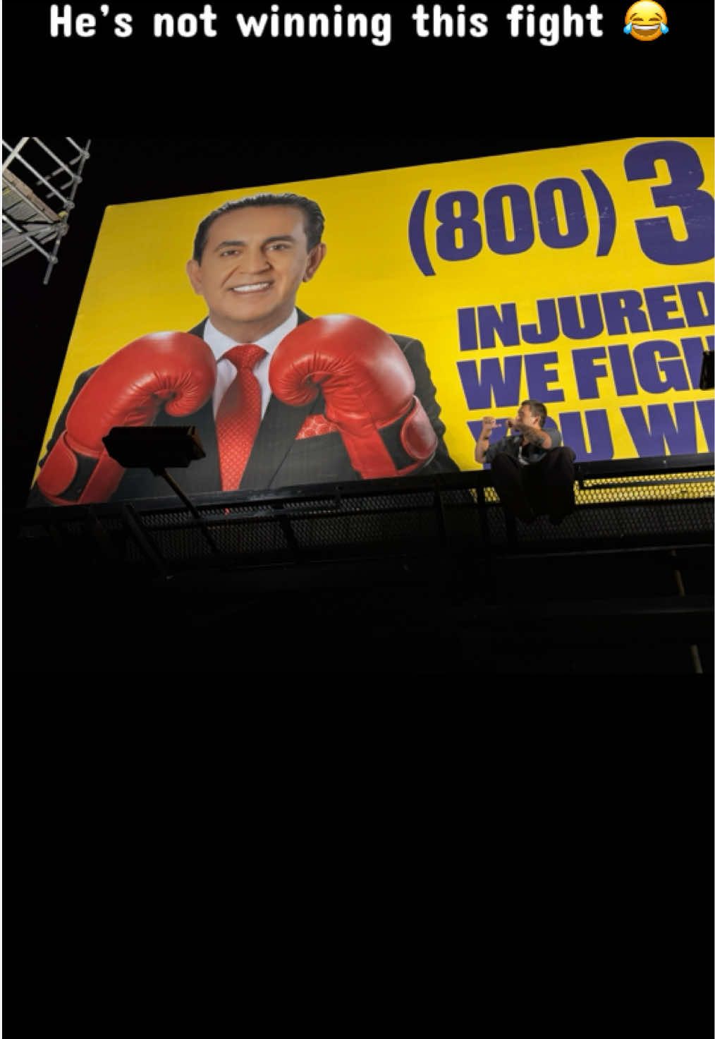 He ain’t winning this one 🥊 #losangeles #socal #billboard #lawyer 