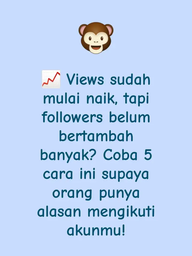 Video yang menjangkau banyak orang memang menyenangkan. Tapi kalau tujuanmu membangun akun jangka panjang, kamu juga perlu memikirkan alasan penonton mau kembali dan mengikuti akunmu. Coba 5 strategi berikut: 1️⃣ Tentukan manfaat akun. Buat bio yang menjelaskan apa yang akan didapatkan orang jika mengikuti akunmu. 2️⃣ Buat konten berseri. Contohnya, tips FYP untuk pemula dari bagian pertama sampai berikutnya. 3️⃣ Jaga konsistensi topik. Berikan alasan yang jelas mengapa audiens perlu menantikan konten selanjutnya. 4️⃣ Sampaikan CTA secara natural. Ajak follow ketika kontenmu memang relevan dengan kebutuhan penonton. 5️⃣ Perhatikan video yang menghasilkan followers. Jika datanya tersedia, pelajari konten mana yang membuat orang tertarik mengikuti akun. ✨ Views dan pertumbuhan followers tidak selalu berjalan seiring. Fokuslah membuat alasan yang kuat agar audiens ingin melihat kontenmu lagi. ❤️ Follow akun ini untuk belajar mengembangkan akun TikTok secara bertahap. 💬 Komen 
