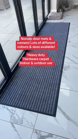 Nonslip door mats & Runners lots of different colours & sizes available! This one is 80cm by 300cm in grey! Can be used indoors & outdoors! Heavy duty & hardware carpet! Perfect for your home’s offices & rentals #nonslipmat #mats #doormats #homedecor #tiktokmademebuylt 