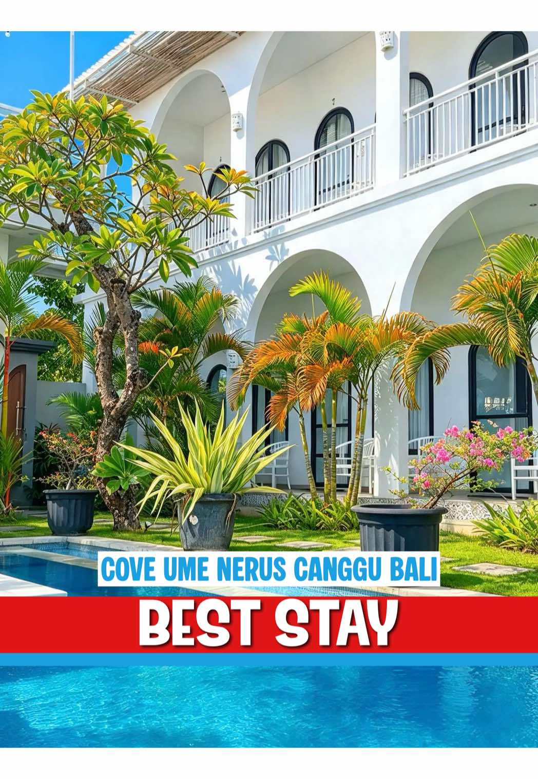 Cove ume nerus canggu, pilihan yang tepat kalo lagi cari tempat stay di canggu yang dekat kemana2. #kimfullocte #hotelcanggu #explorecanggu #canggu 