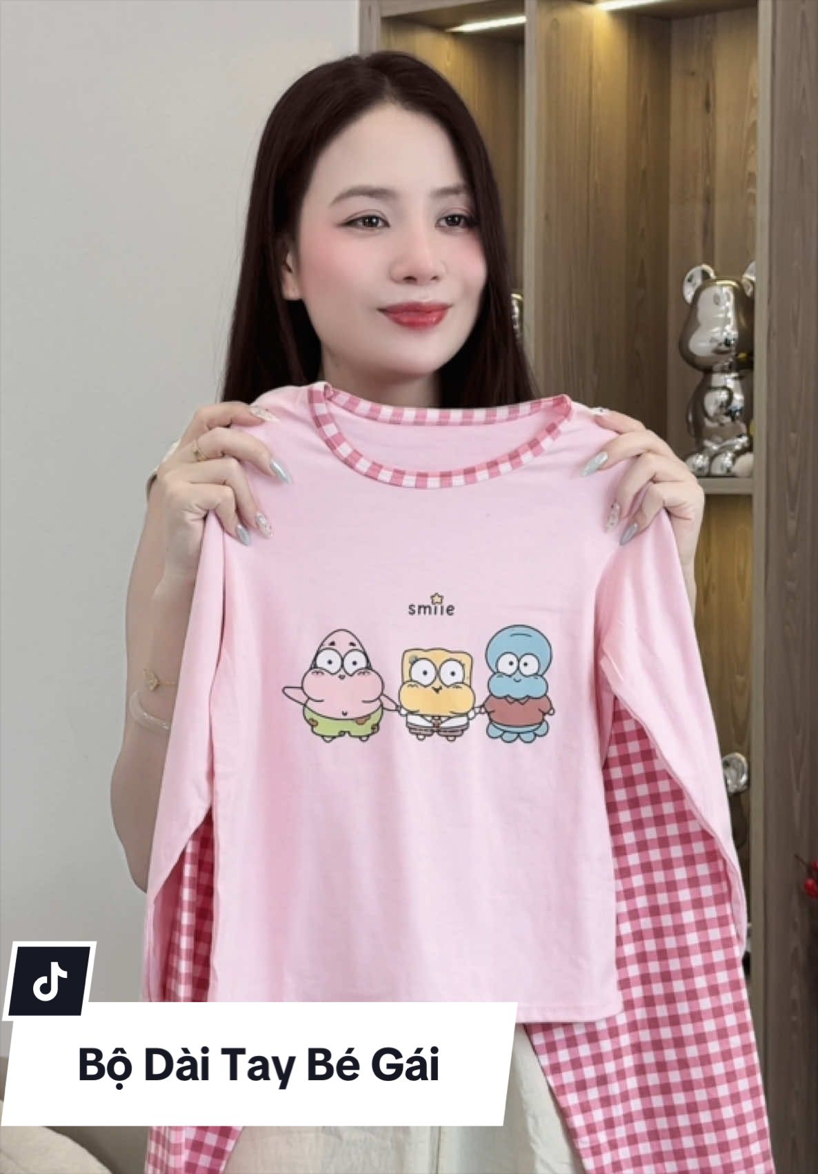 Bộ Dài Tay Bé Gái #xuhuongtiktok #thoitrangtreem 