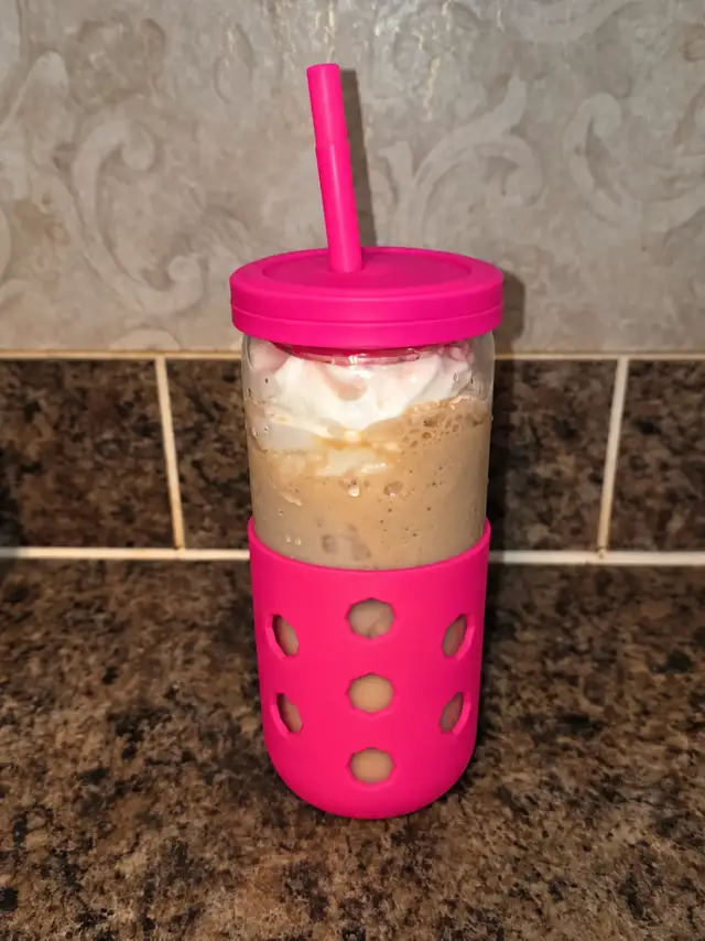 Pretty in pink and fueled by caffeine! 💗☕💕 A little iced coffee, a whole lot of whipped cream, and my favorite pink cup to start the day off right! 🎀✨ Who else can't start their morning without their iced coffee? 🙋‍♀️💕 Cup 🔗 https://walmrt.us/4sgUivn #IcedCoffeeLover #PinkCupObsessed #CoffeeTime #MorningVibes #CoffeeGirlies 
