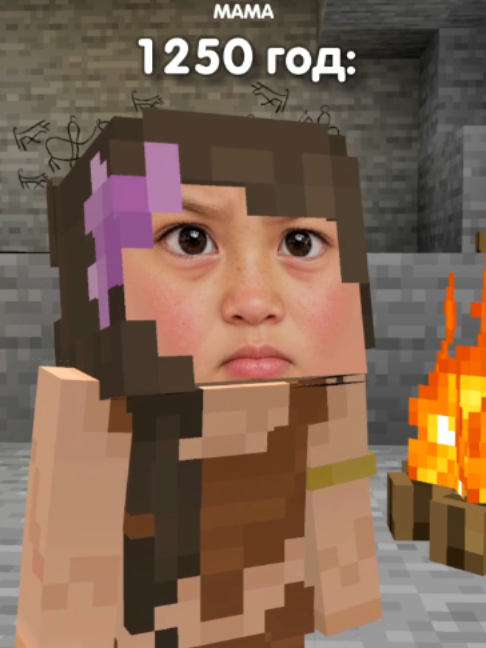 Мама, ты зачем меня наказала?! Моаи Мем песня в minecraft! 🤣 #песня #майнкрафт #прикол #мем #титмаус