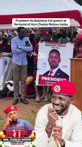 Happening now at the burial of Hon.Charles Matovu #mrnsiupdates #bobiwineuganda✊✊✊✊✊✊ #bobiwine #nup 