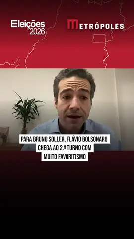 Para Bruno Soller, Flávio Bolsonaro chega ao 2 º turno com muito favoritismo. ➡️ Leia mais em metropoles.com 🤳 Metrópoles