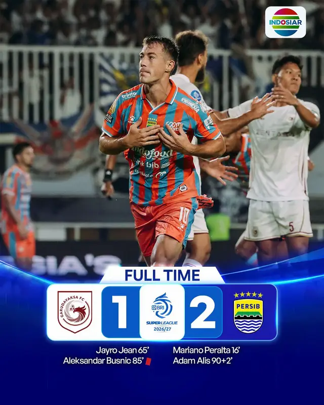 Persib Bandung curi 3 poin dari kandang Garudayaksa FC usai berhasil menang 1-2 atas Tuan Rumah💙 #IndosiarSports #IndosiarRumahSepakbolaIndonesia #BRISuperLeague #GarudayaksaFC #Persib 