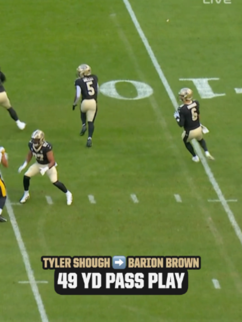 LIL B MAKIN BIG PLAY #highlight #highlights #nfl #neworleanssaints #pass  📺 NFL Network