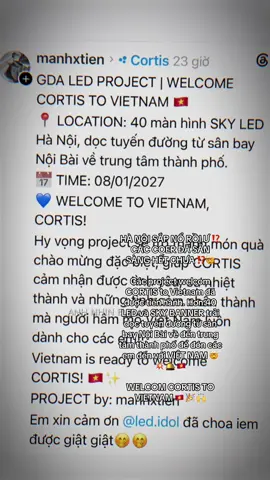 Coer toàn nước đang hướng về phía Hà Nội. Thật sự cảm ơn các phú bà, o biết phản ứng của các e sẽ như thế nào 🤭 #cortis #vietnam #hanoi #goldendiscawards #coer