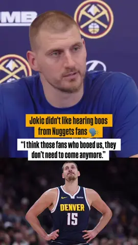 Nikola Jokic wasn't happy about the boos at home 😬 #nuggets #jokic #denvernuggets #fyp (🎥/Nuggets/YT)