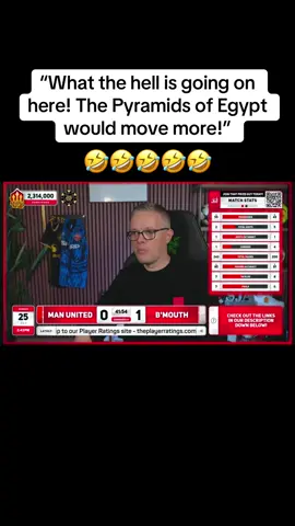 2-0 at Half time 🤣🤣🤣 #markgoldbridge #goldbridge #manchesterunited #manutd #PremierLeague 