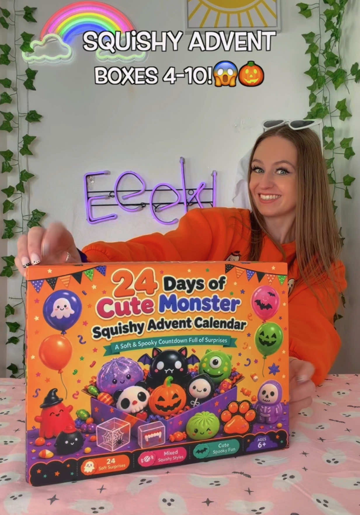 Let’s unbox a GIANT *SQUISHY* Halloween Advent Calendar PART 2!!😱👻🎃⁉️ #asmr #foryou #adventcalendar2026 