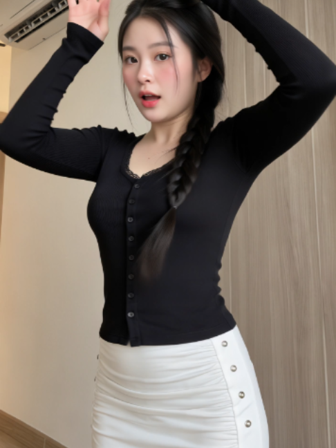 [ CÓ BIGSIZE] Aó Thun Nữ Dài Tay (Ngắn Tay) Cổ Tim Viền Ren Ôm Body Sexy Quyến Rũ Chất Cotton Mềm Mịn Co Giãn - By Hương Myly #thoitrangnu #babytee #xuhuong #duoctaitro #vietnam