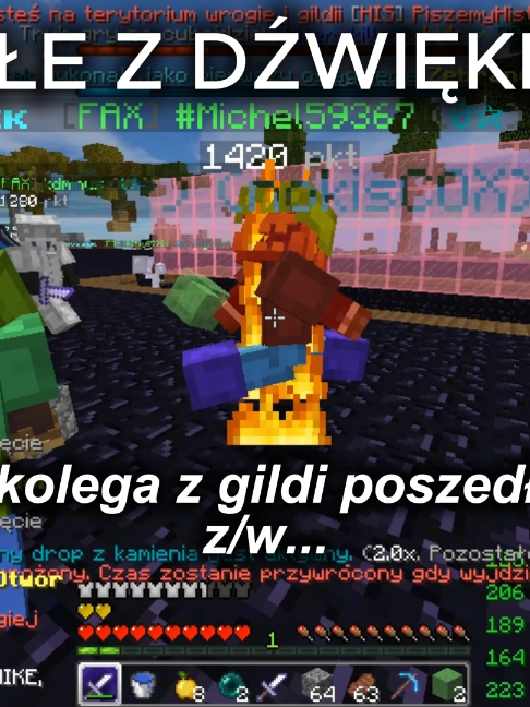 Kolega poszedł zw... watermc.eu nick supr1m #dc #dlaciebie #prank #zw #Minecraft