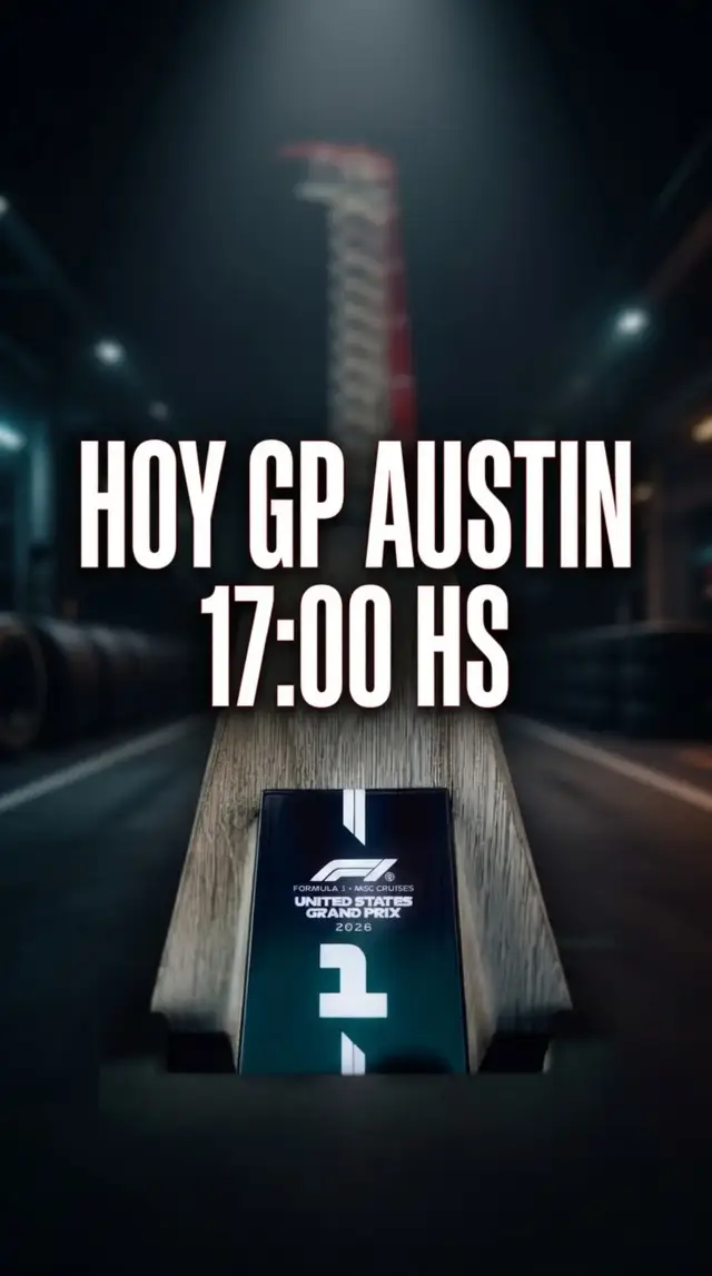 🏆🔥 HOY SE CORRE EN AUSTIN. ¡HOY HAY GP! 🇺🇸🏁 La espera terminó. Hoy a las 17:00 hs se apagan los semáforos y empieza la batalla en el Circuito de las Américas. Velocidad, estrategia y emociones hasta la última vuelta. 🤯 👀 ¿Quién se lleva la victoria hoy? ¿Max, Lando, Charles o habrá sorpresa? 👇 Te leo en los comentarios. Y seguime en Paddock para vivir la F1 juntos. 🏁🖤 #F1 #USGP #AUSTINGP #Formula1 #Paddock