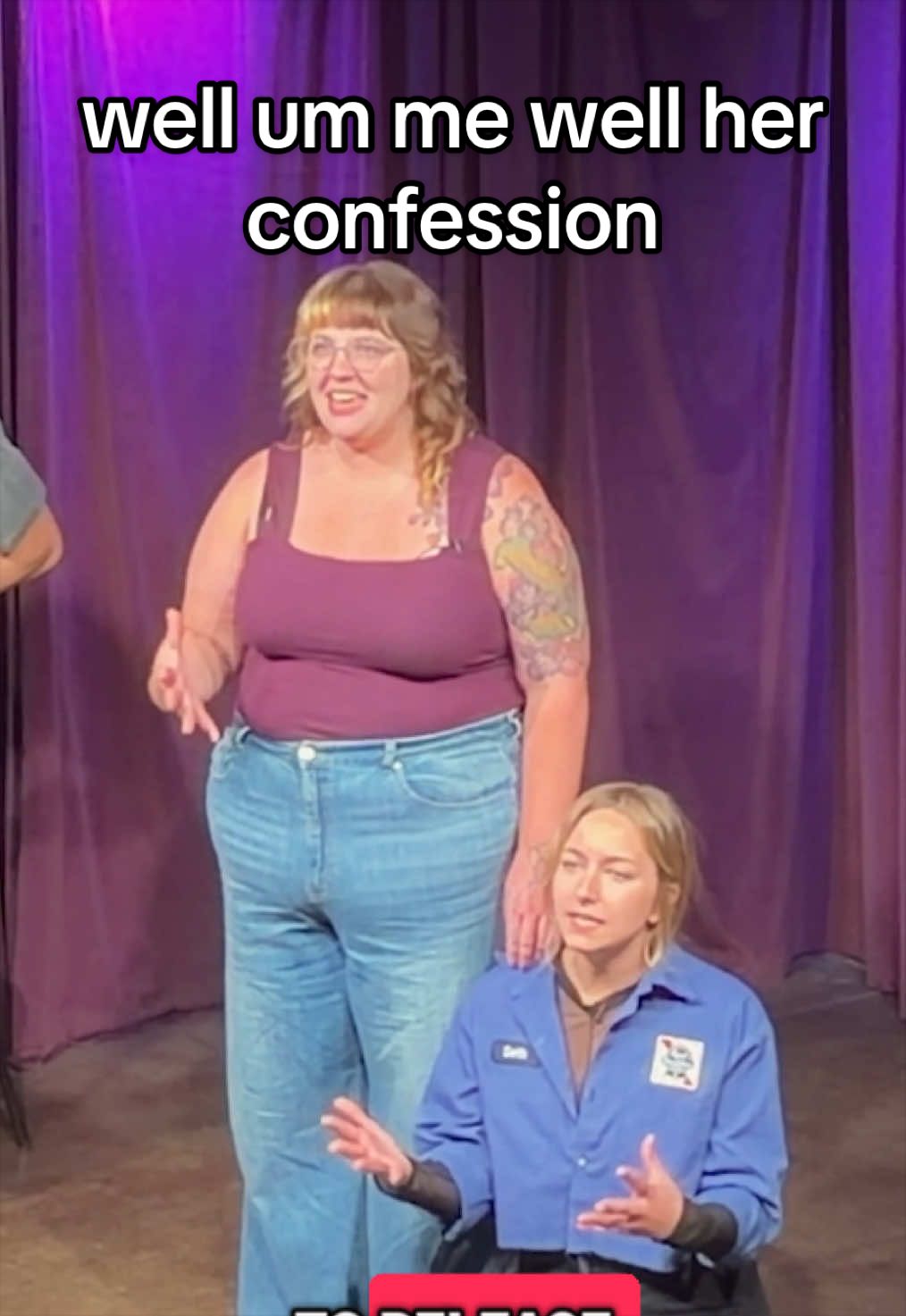 well, she, i mean, her, well, us ! we hope u like this. #fyp #comedy #improv 
