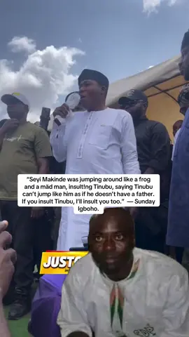 “Seyi Makinde was jumping around like a frog and a mäd man, insult!ng Tinubu, saying Tinubu can’t jump like him as if he doesn’t have a father. If you insult Tinubu, I’ll insult you too.”  - Sunday Igboho. #fypシ゚viral🖤tiktok☆♡ #fypシ゚viral 