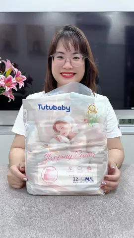 Băng vệ sinh nữ Tutubaby (32 miếng) - Chống tràn 360°, thoáng khí, phù hợp phụ nữ mang thai và phụ nữ sau sinh sử dụng buổi sáng và buổi tối.