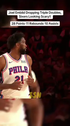 Joel Embiid Dropping Triple Doubles, Sixers Looking Scary!! @Kalshi  #joelembiid #NBA #tripledouble #philadelphia76ers #fyp
