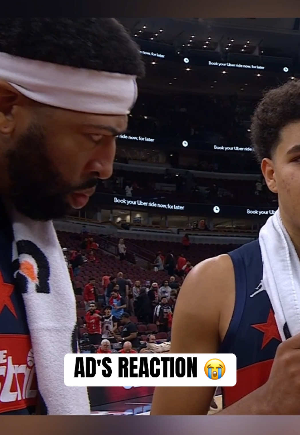 Why Anthony Davis look like that 😂 #NBA #basketball #wizards #anthonydavis
