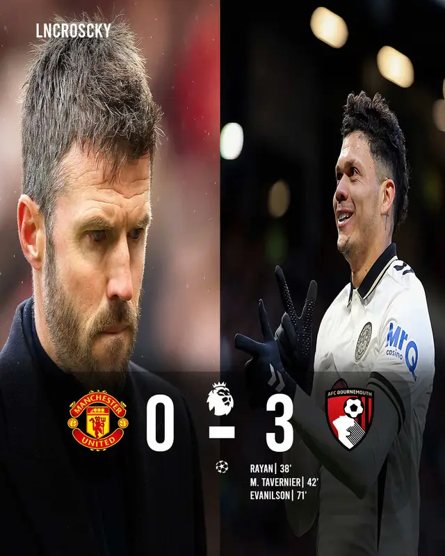 Bournemouth s'impose largement à Old Trafford et enfonce United ! 😱 MANCHESTER UNITED 0-3 BOURNEMOUTH 🏆 Premier League 📍 Old Trafford Design by LNCROSCKY #LeNoirCroscky #ManUtdBournemouth #PremierLeague #FullTime #Football 