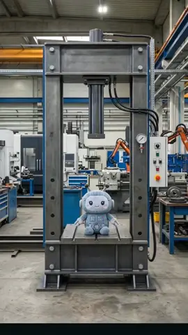 Hydraulic press vs robot plush ASMR. #asmr #satisfying #plush #fyp #hydraulicpress 