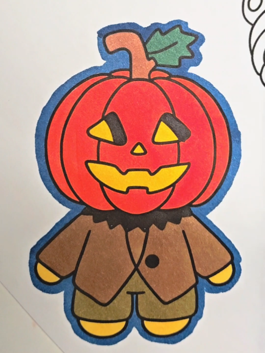 #coloring #coloringpages #alcoholmarkers #colorwithme #halloween 