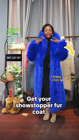 Winter European Style Plush Coat Jackets, Long Thick Fur Collar, Artificial Tokado Color, Loose-Fitting, Plain Surface, Winter Outerwear