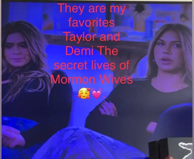 Love this show the secret lives of the Mormon wives my favorites are Demi and Taylor they are my favorites on this show and it’s on Hulu and yea and it’s really good show🥰❤️.@DemiLucyMay @Taylor Paul love you both on the show.