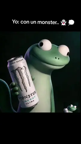 Yo con un monster 👻 💭 #fhpyツviral #monster tom la lagartija 🦎 #fhpy 