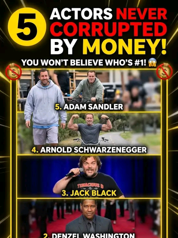 #5 Hollywood Actors Who Never Let Money Change Them — No. 1 Will Surprise You!#adamsandlere#arnoldschwarzenegger #keanureevesfan #selebrity 