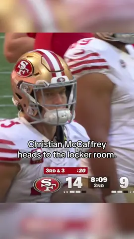 CMC left the game in the first half vs. the Falcons. #nfl #nflfootball #cmc #49ers  (📺 FOX)