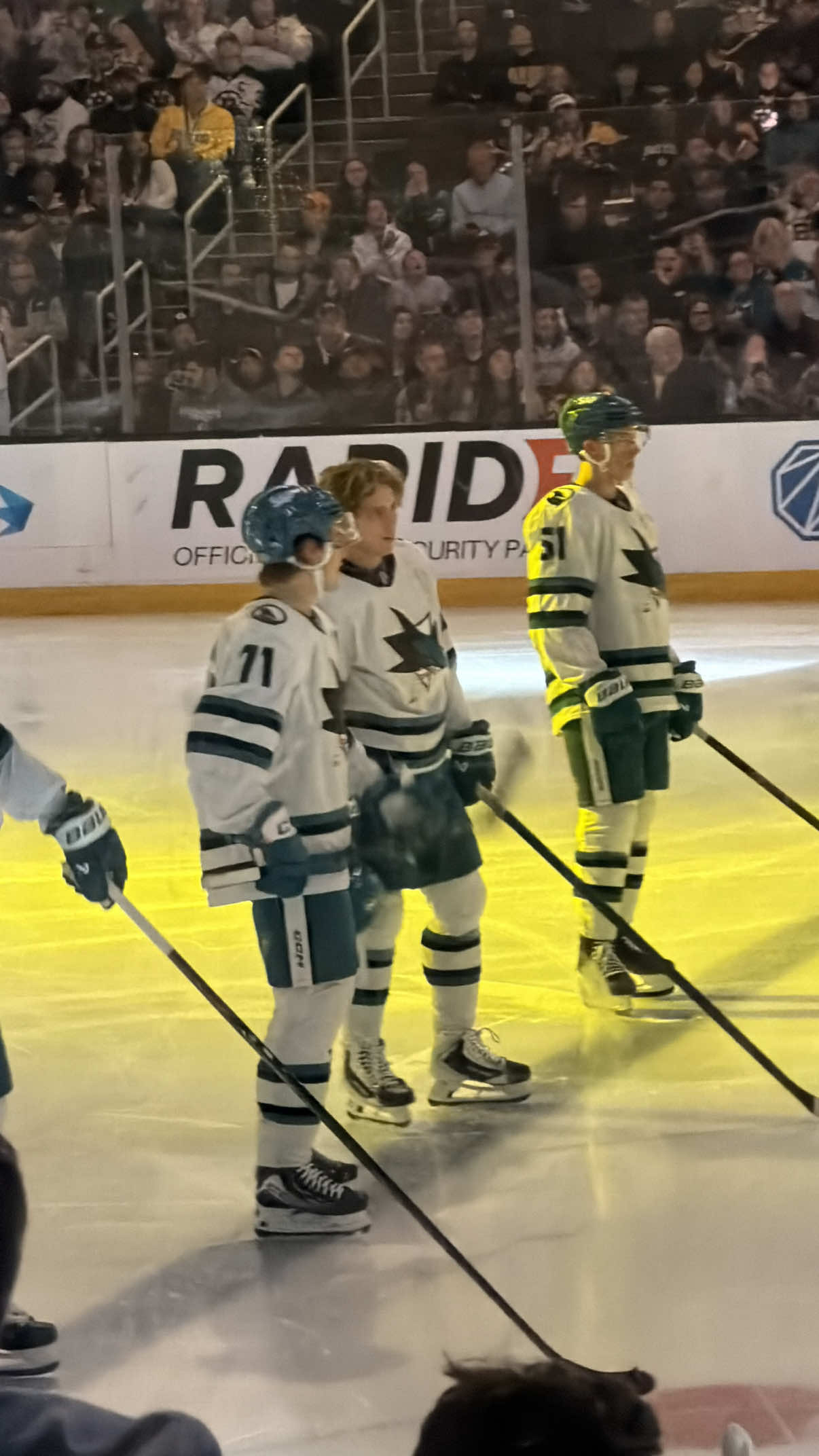 WillMack pre-anthem 10/24/26 #willmack #macklincelebrini #willsmithhockey #sanjosesharks 