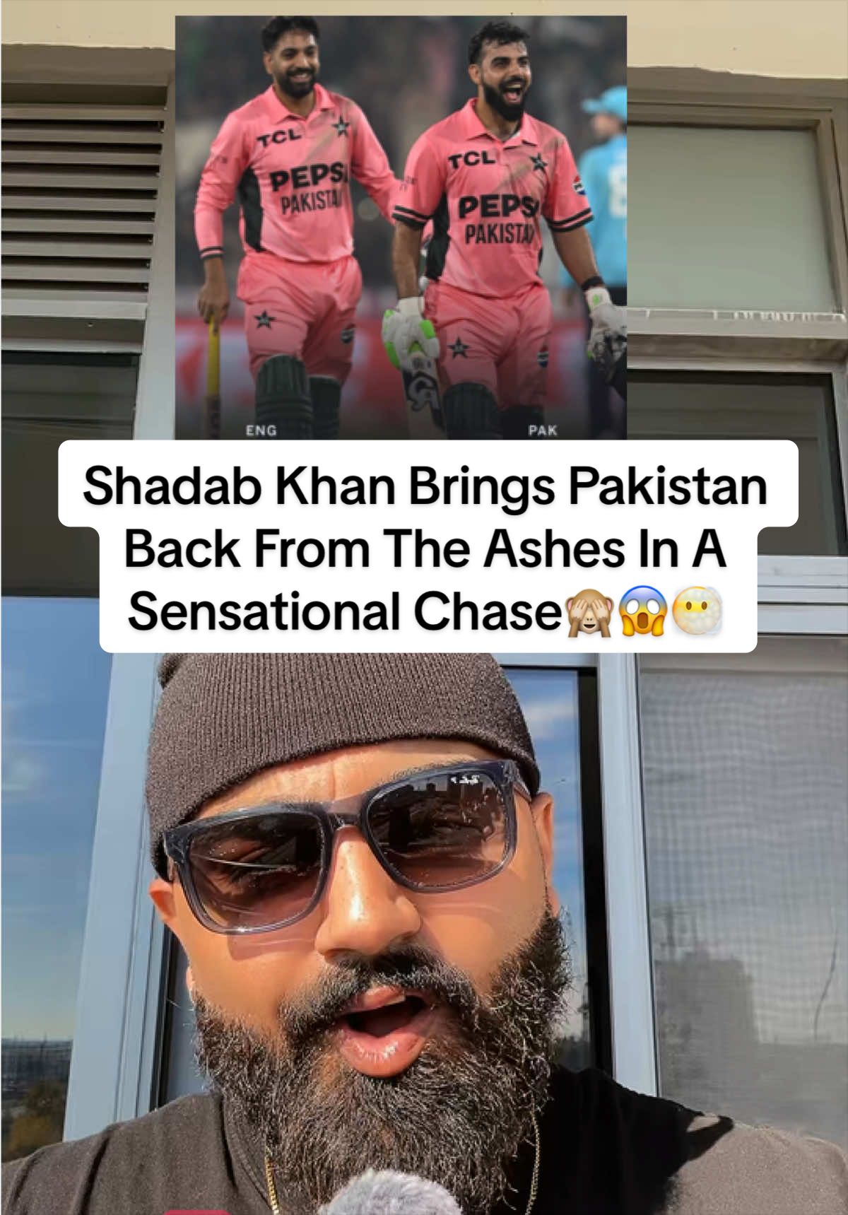 Shadab Khan Brings Pakistan Back From The Ashes In A Sensational Chase🙈😱😶‍🌫️ #cricket #odicricket #pakistan #england #shadabkhan 