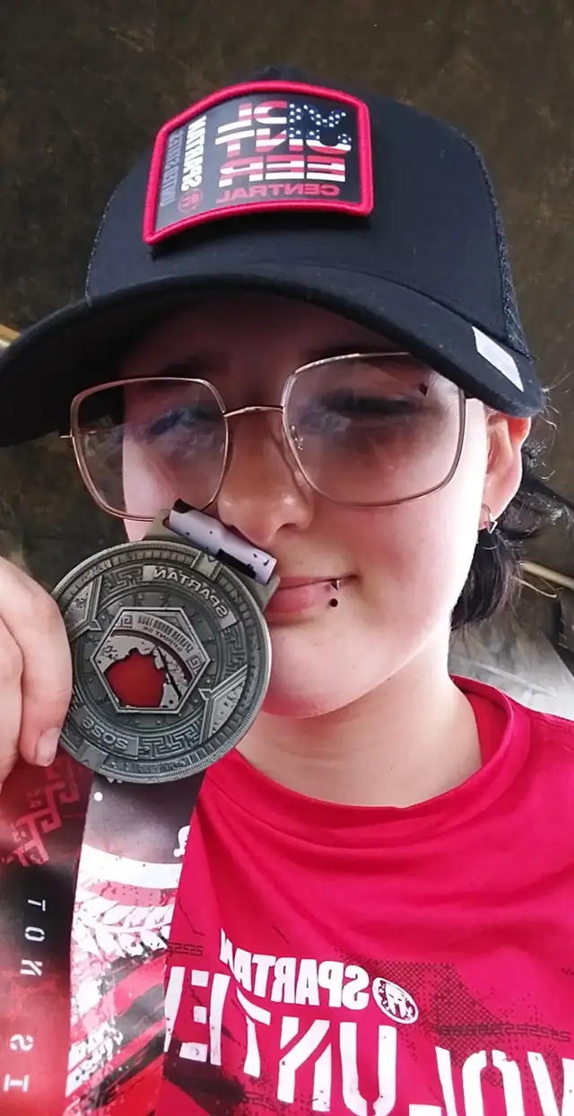 My Granddaughter won her a metal on a trip with ROTC