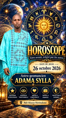 Horoscope (Donkibarou) du 26 Octobre 2026  Dolo Karamogo Adama Sylla 