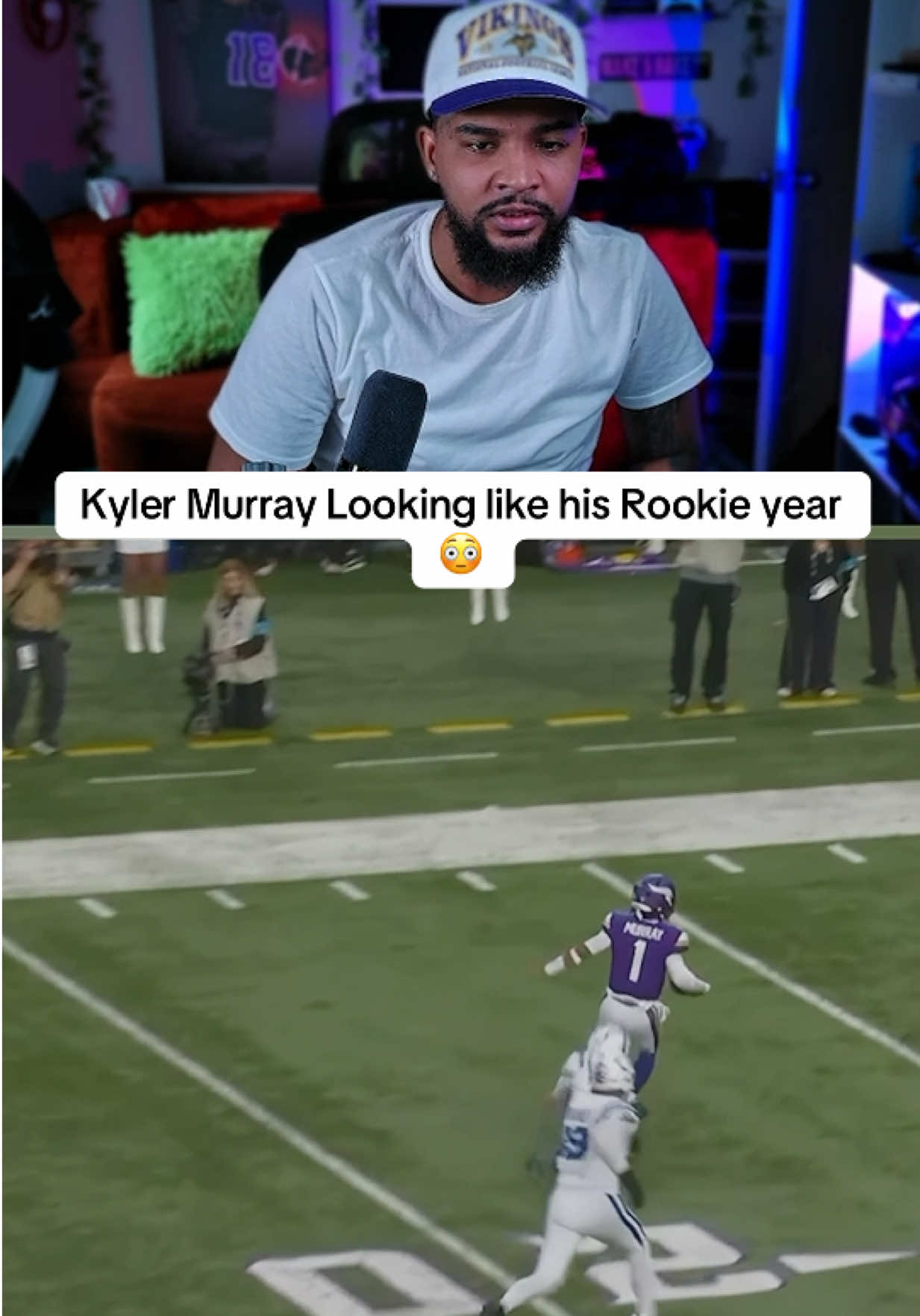 Kyler Murray Looking like his Rookie year 😳 #nfl #vikings #colts #football 