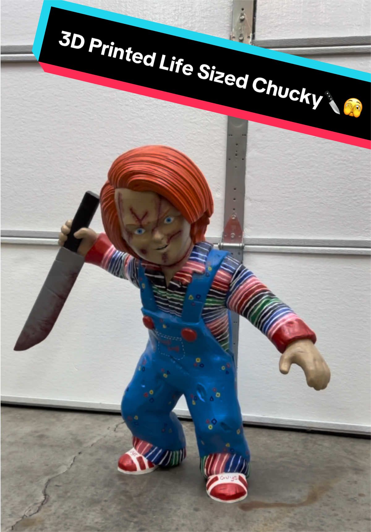 I 3D Printed Life Sized Chucky🔪🫣 #3dprinting #3d #3dprinter #3dprinted #chucky 