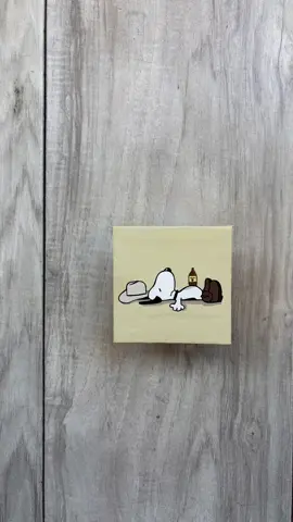 snoopy borracho de amor #art #fyp #painting #snoopy #parati 