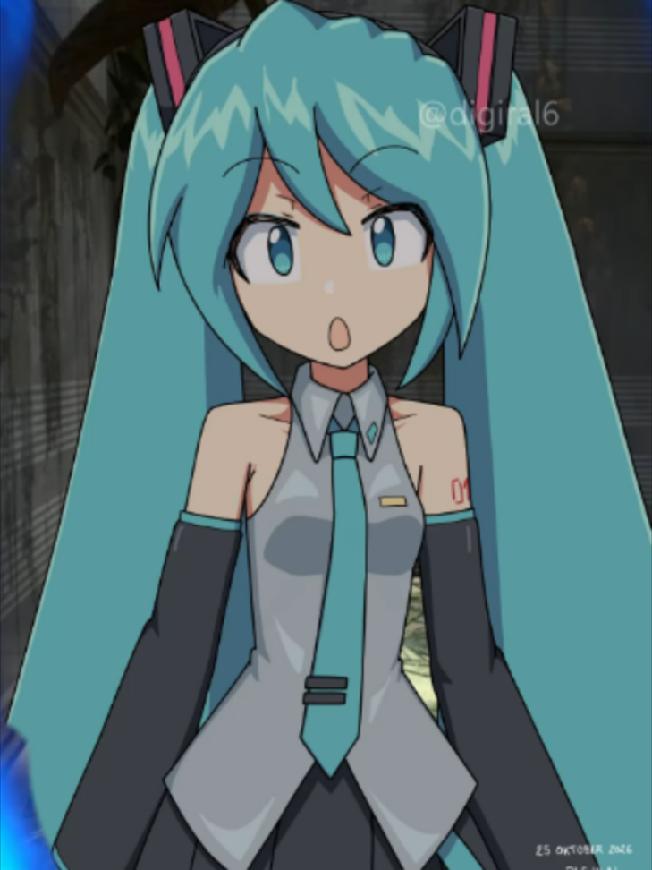 Miku's Looking at Portal #hatsunemiku #portal  Now she's thinking with portals. This short animation is just to experiment with motion track and object matte in After Effect. Tried using it without tutorial.